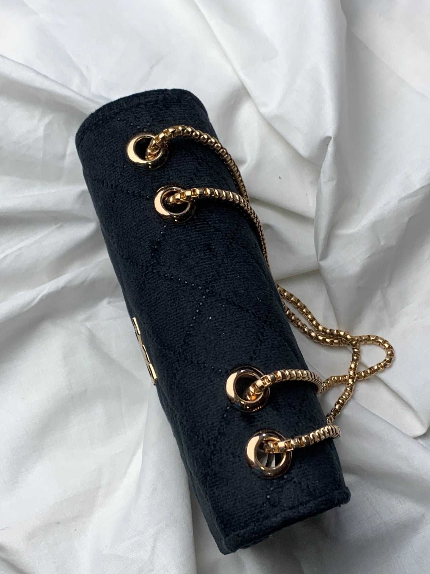 New LV Velvet Crossbody Bag