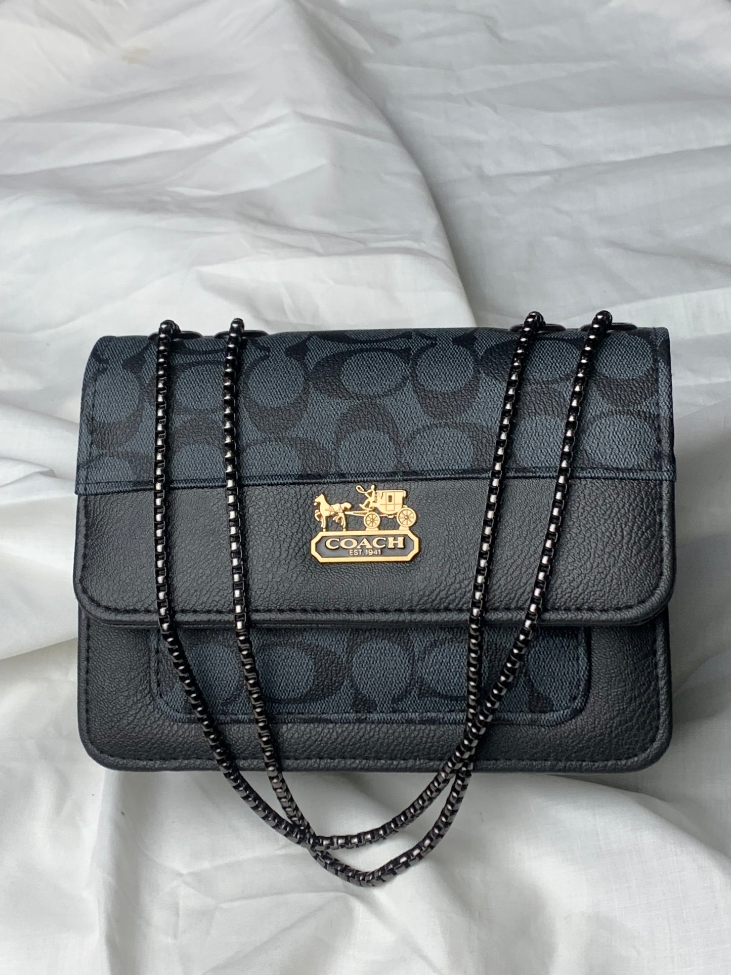 New Coach Black Crossbody Handbag