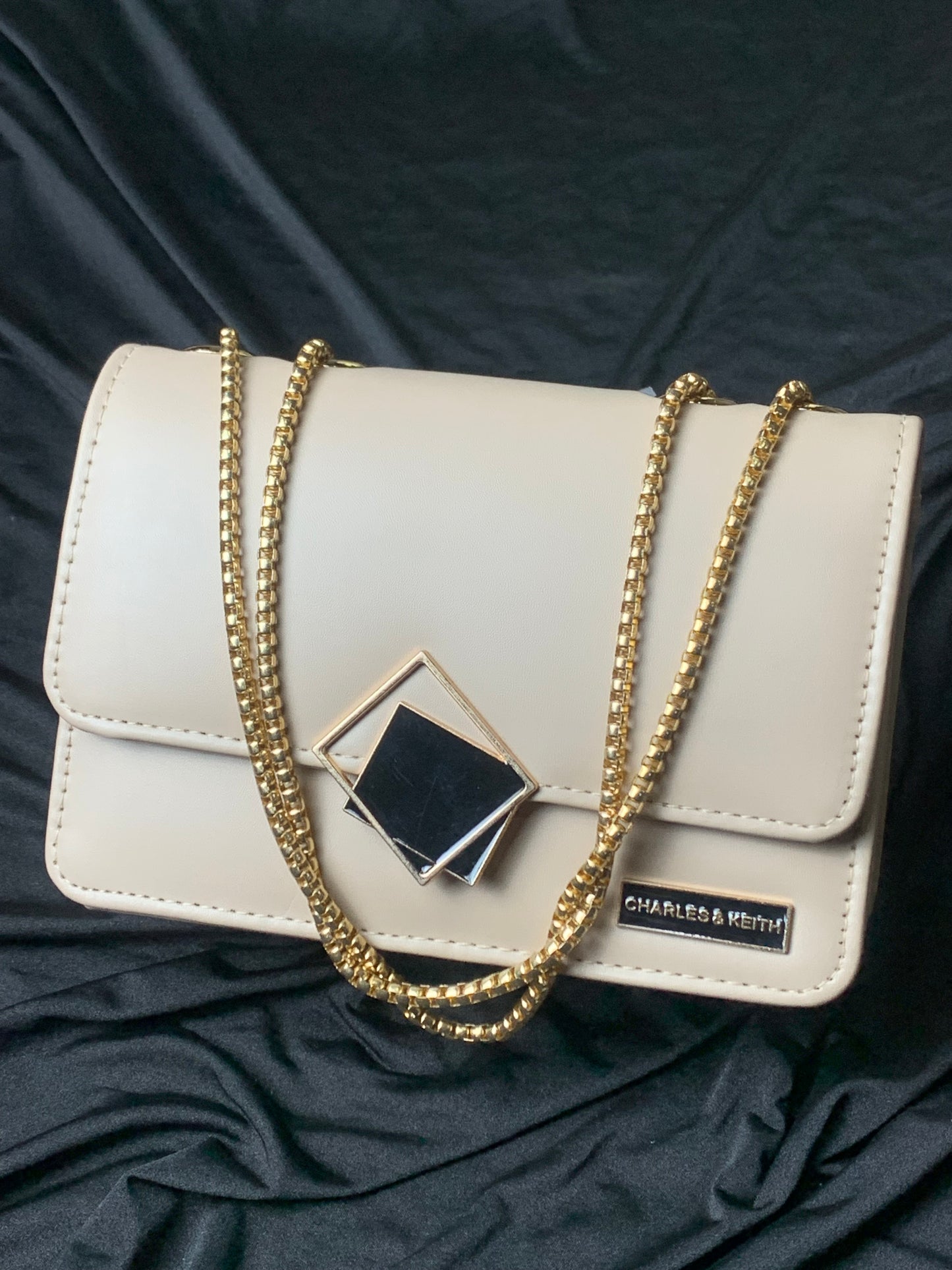 Premium C&K Beige Crossbody Handbag