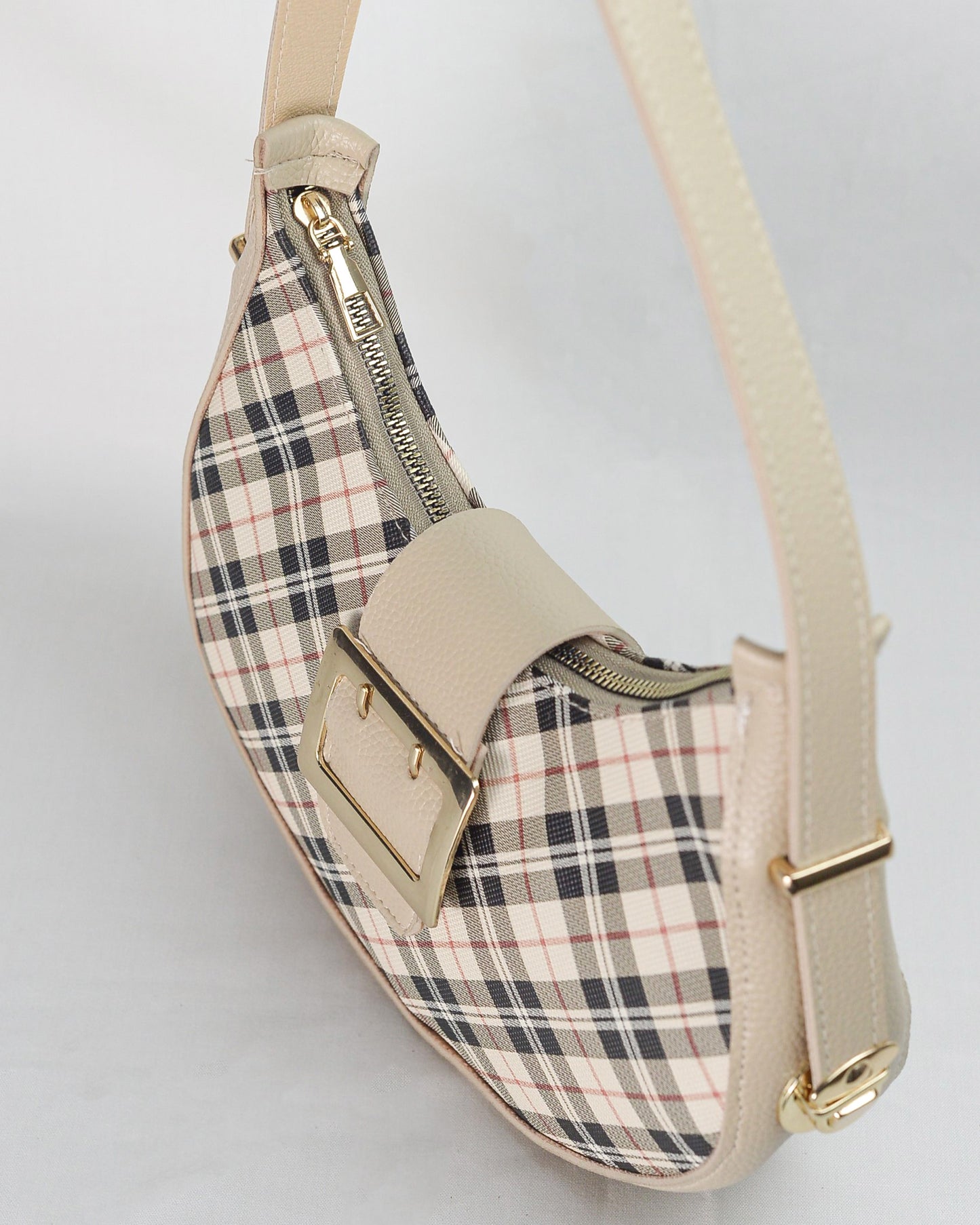 Heritage Buckle Bag – HB-02 (Beige)