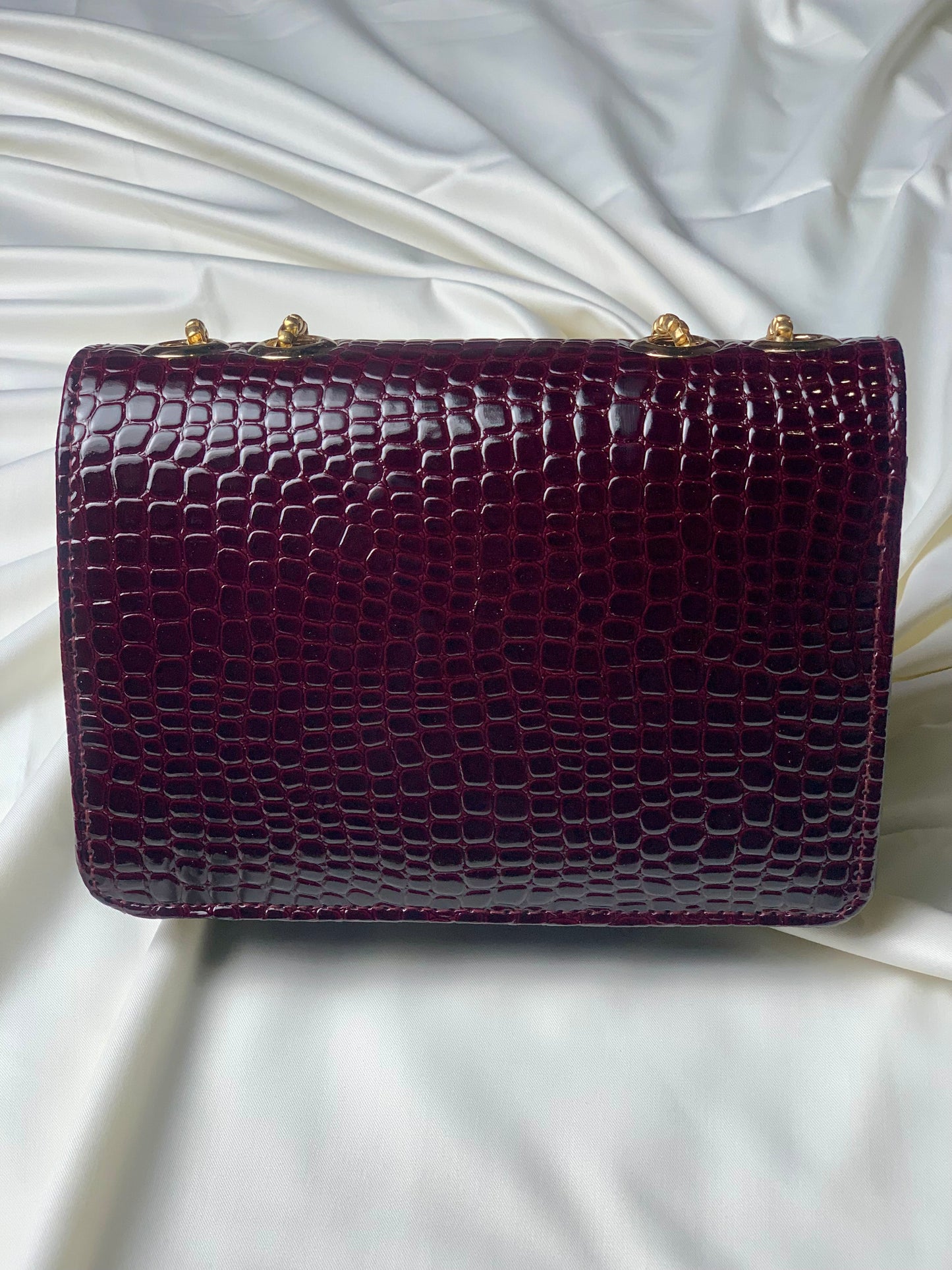 New Arrival YSL Wine Red Crossbody Handbag
