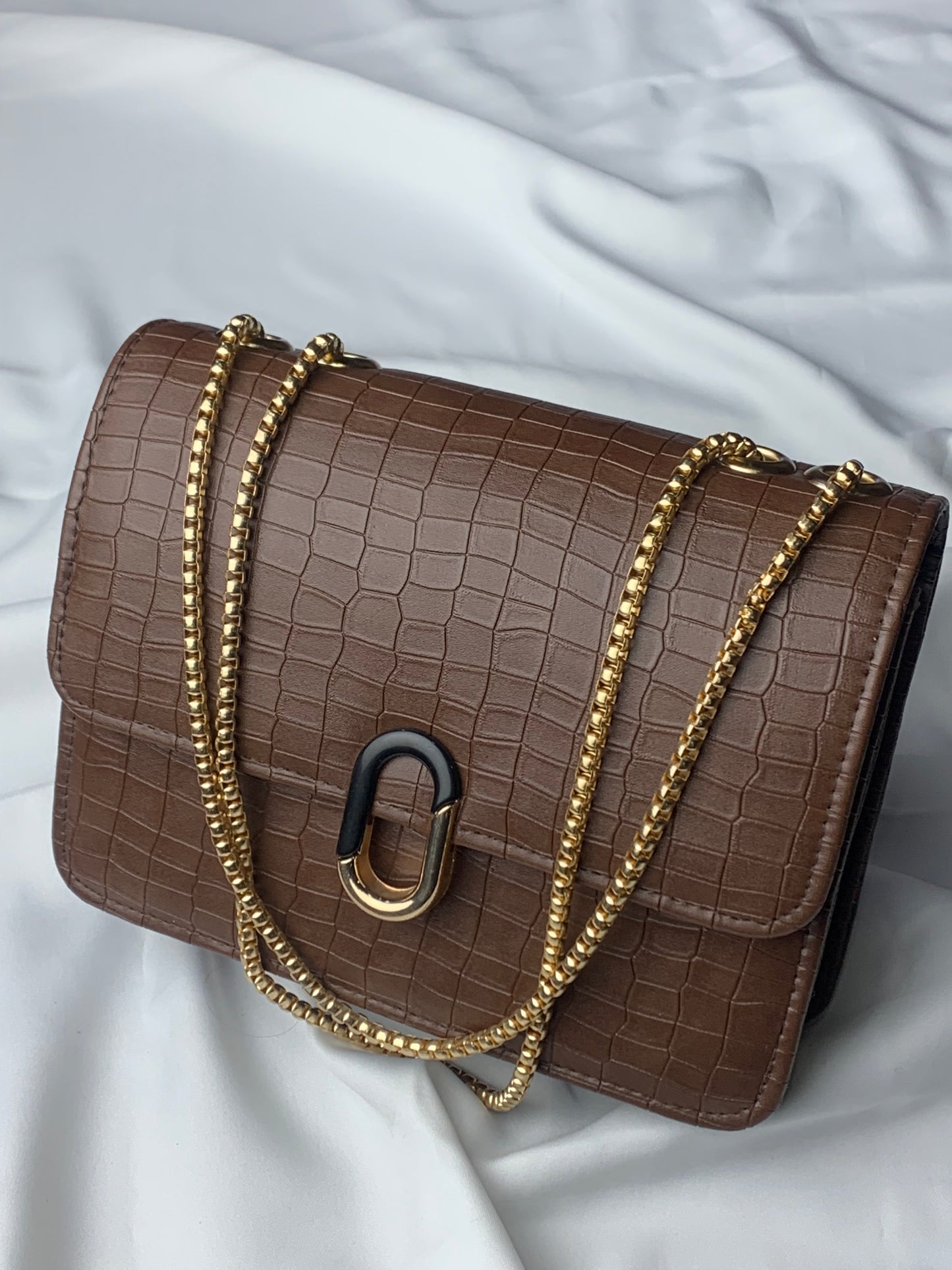 MJ Brown Crossbody Handbag