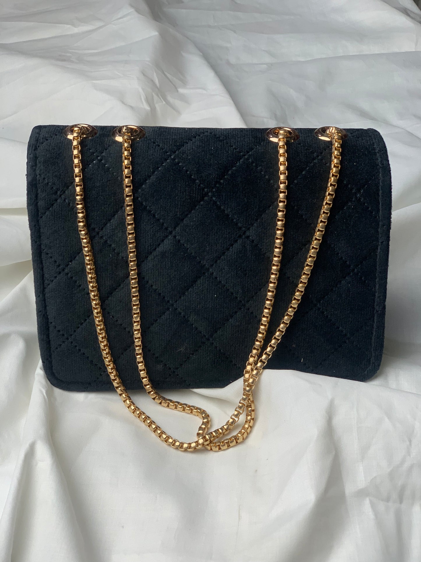 New LV Velvet Crossbody Bag