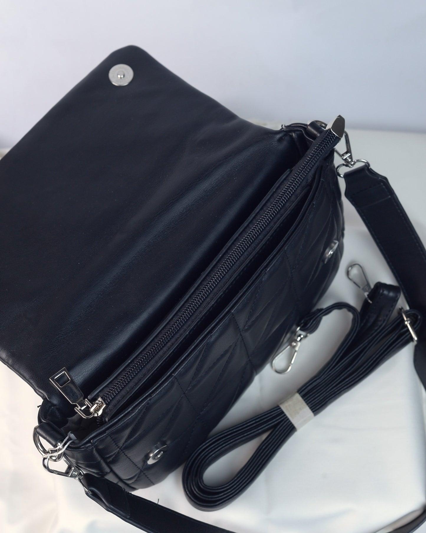 Sling Crossbody Handbag-Black