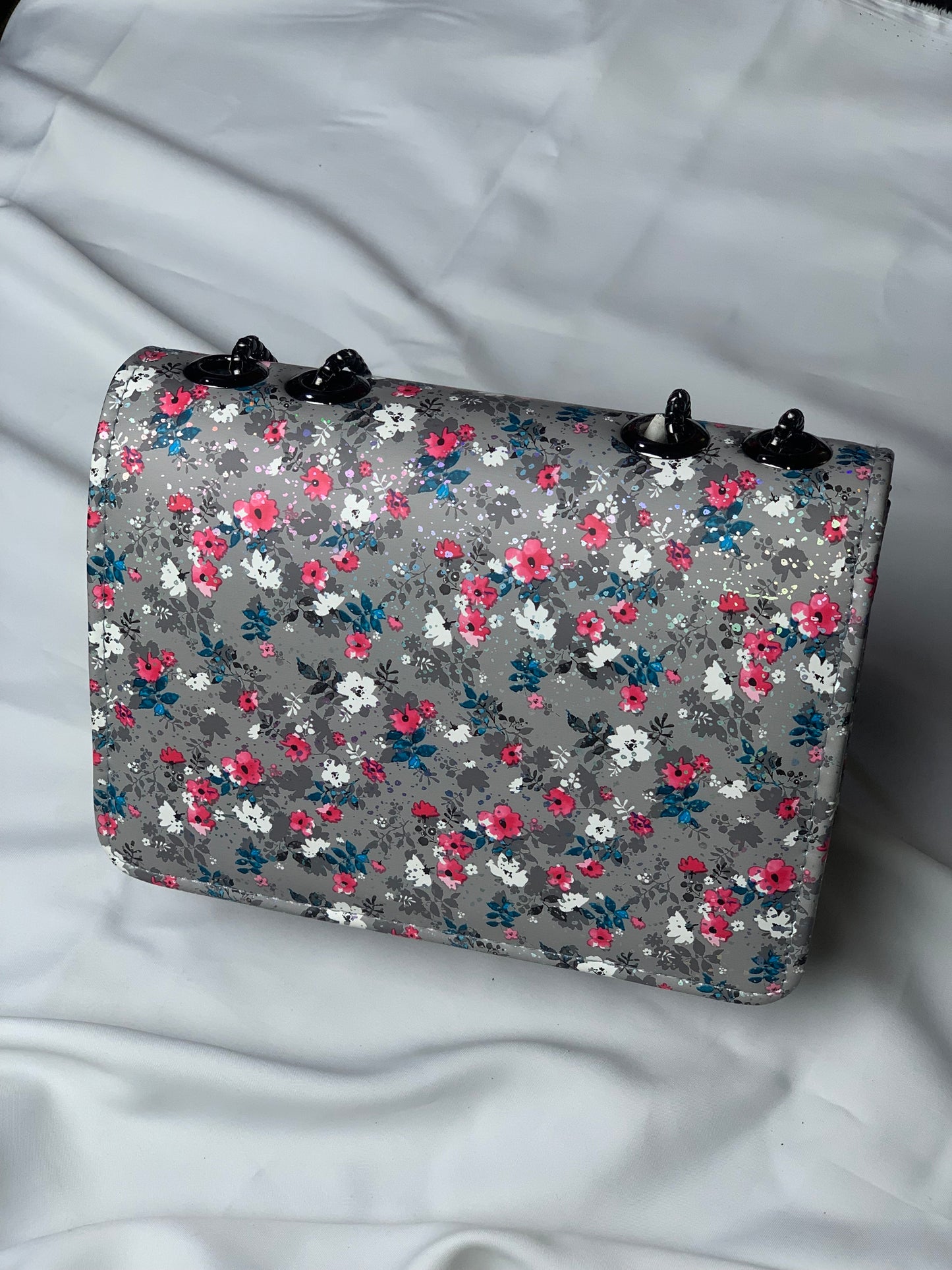 MK Floral Print Crossbody Handbag