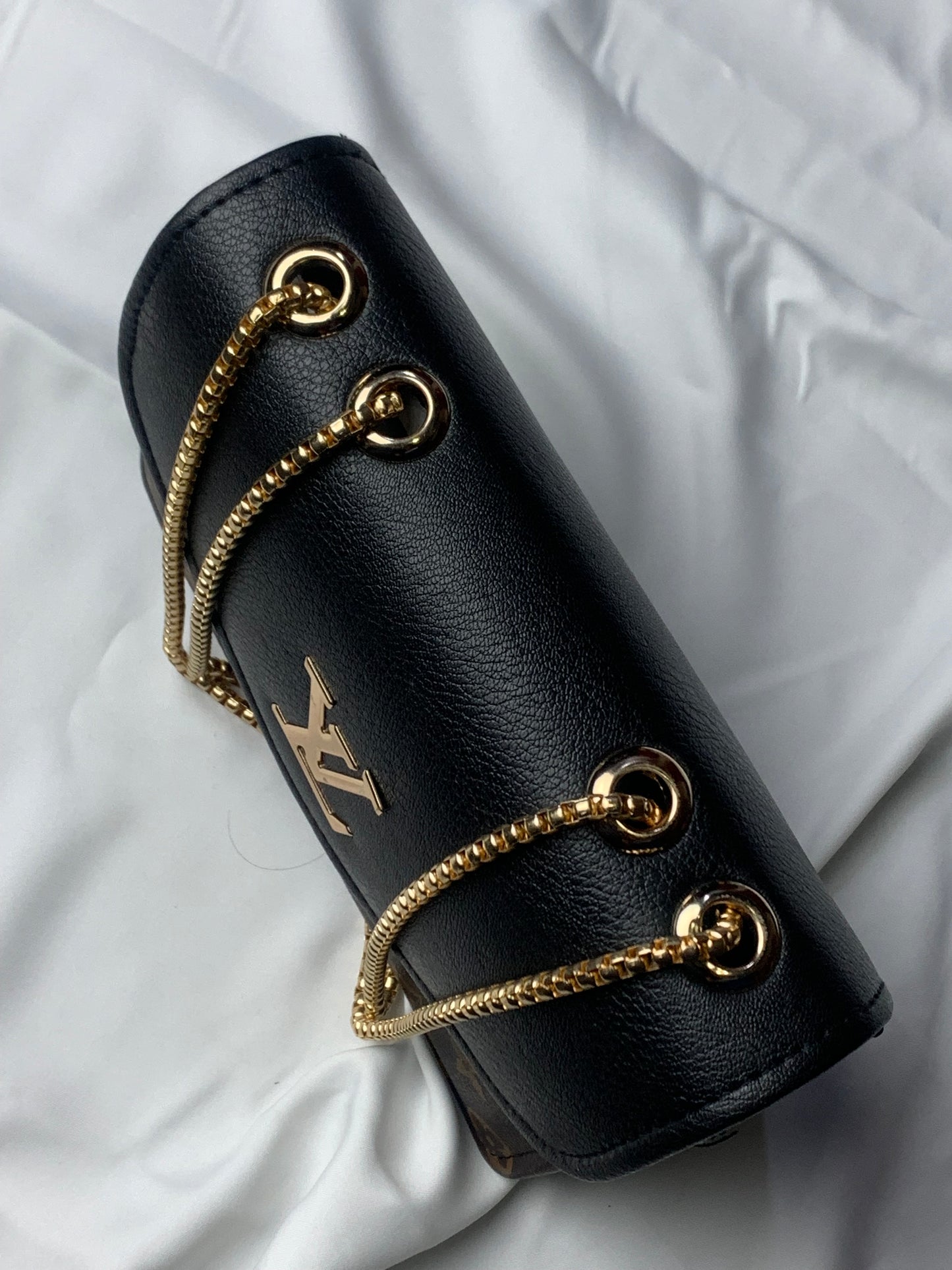 New Lv Crossbody Black & Brown Handbag