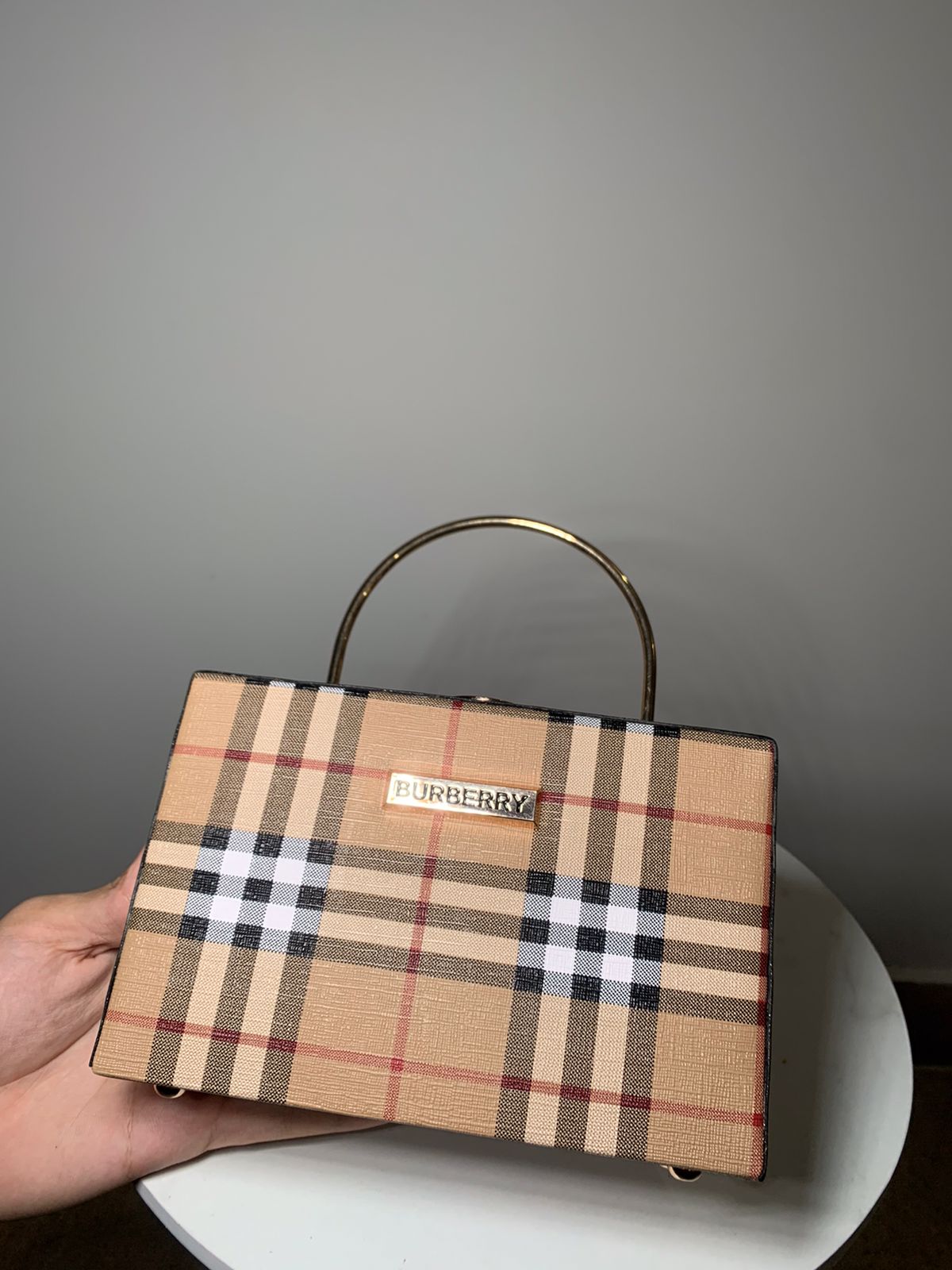 Premium Burberry Brown Clutch