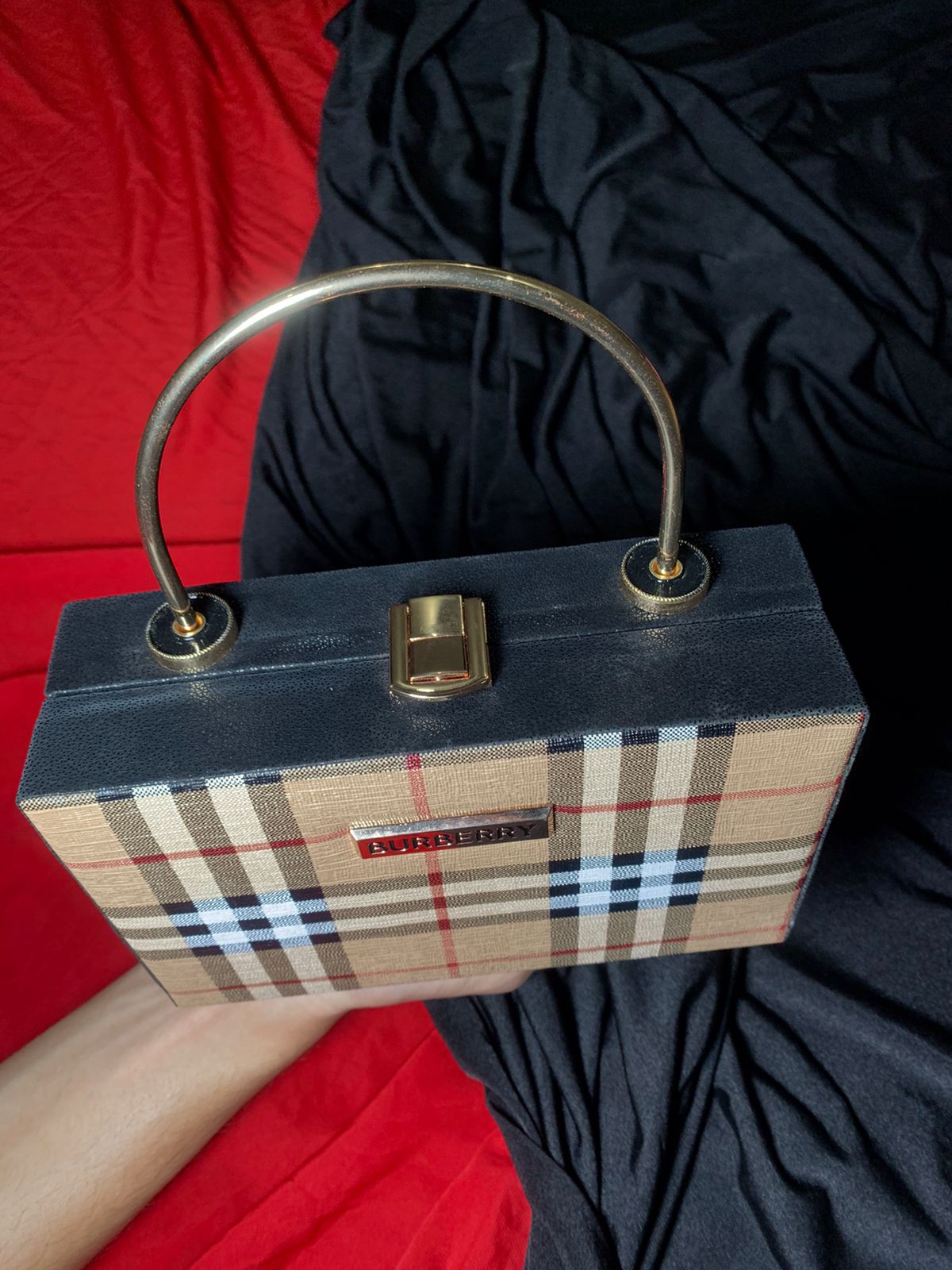 Premium Burberry Brown Clutch