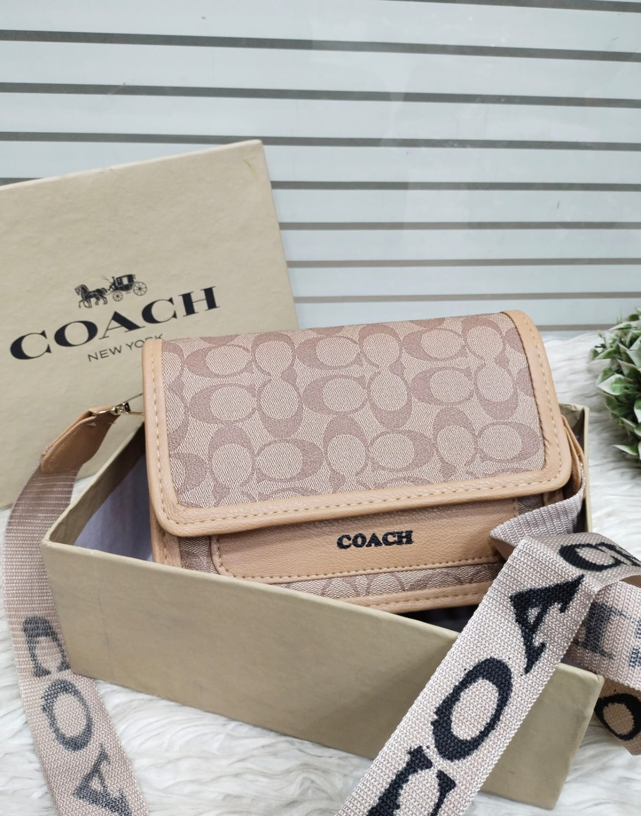 New C Belt Crossbody Handbag (LB)