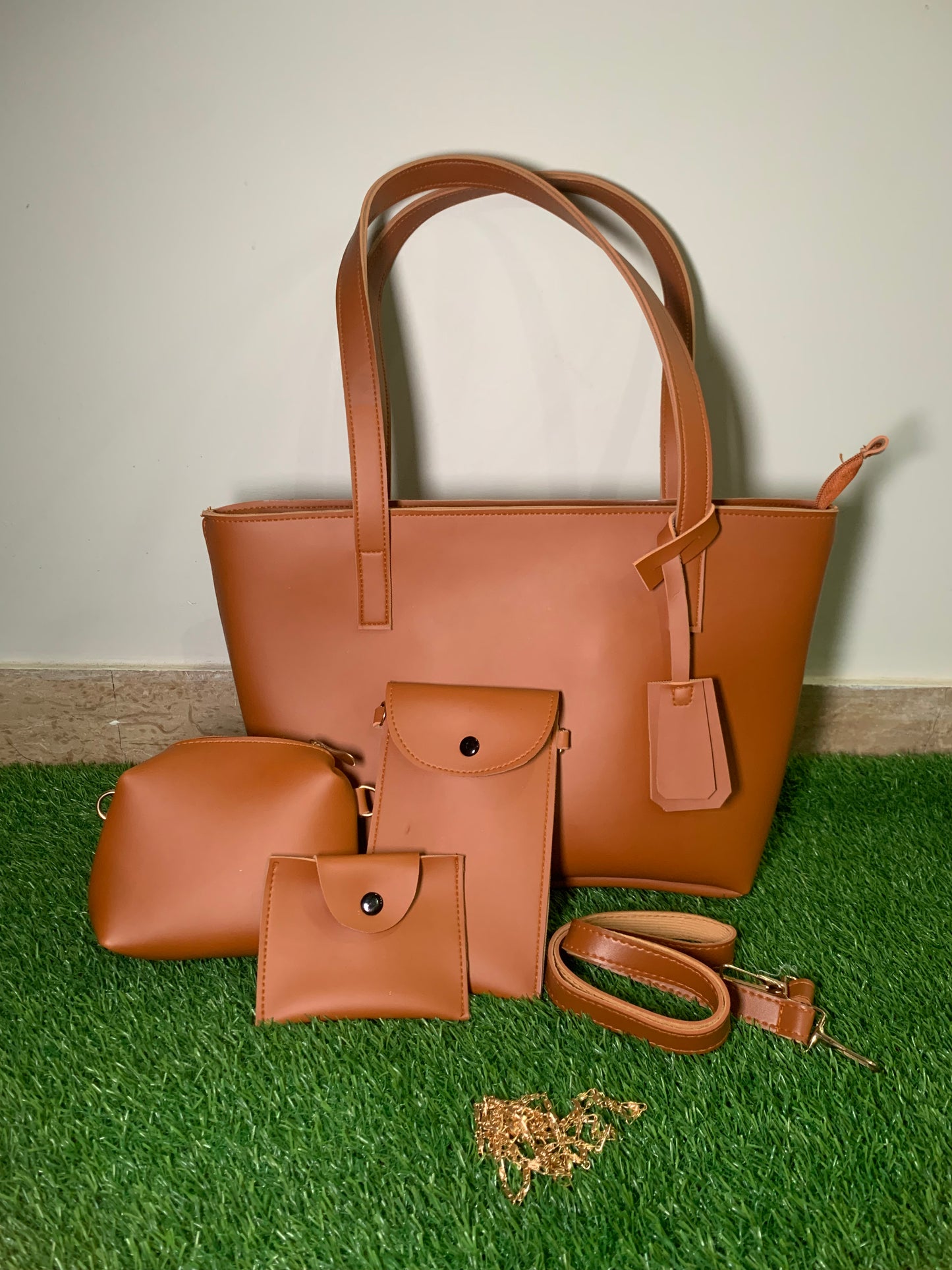 CS (Mustard) 4 pcs Imported Handbag