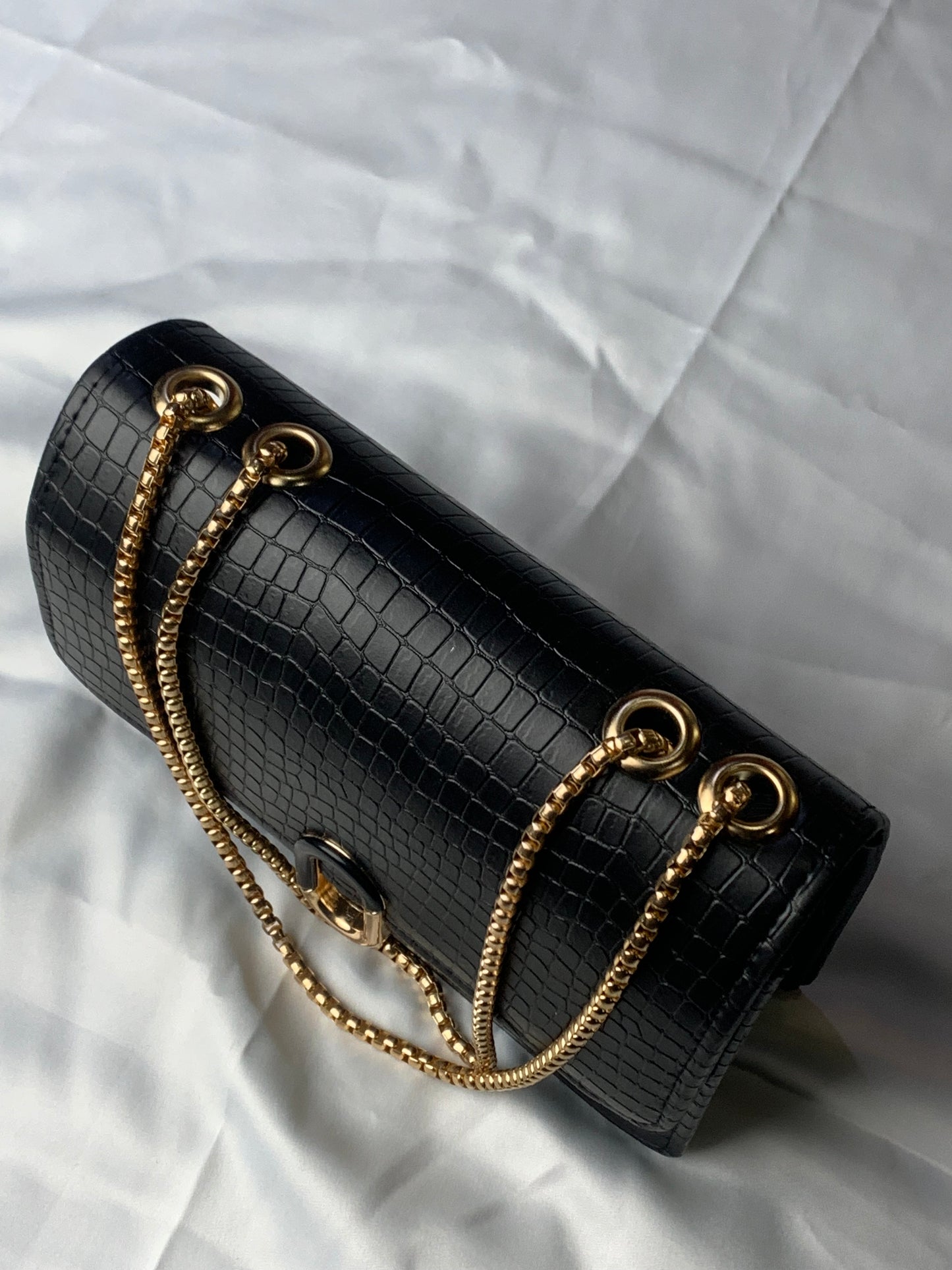 MJ-Black Crossbody Handbag