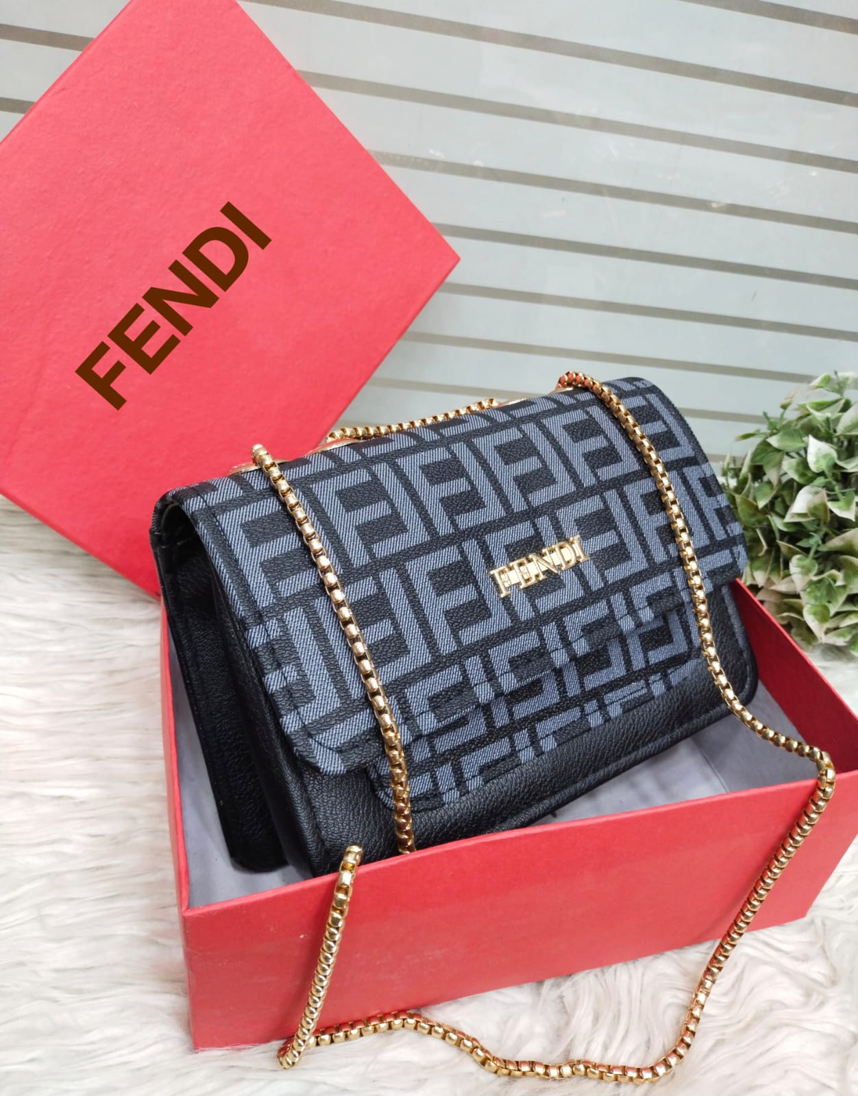 New Arrival FD (black) Crossbody Handbag