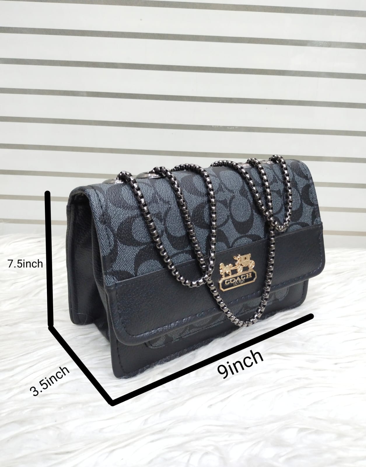 New Coach Black Crossbody Handbag