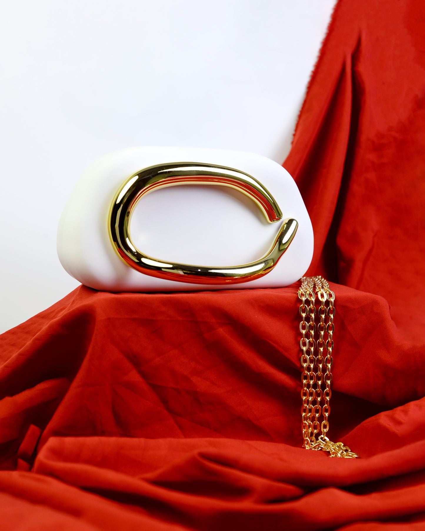 Vintage Clutch- White