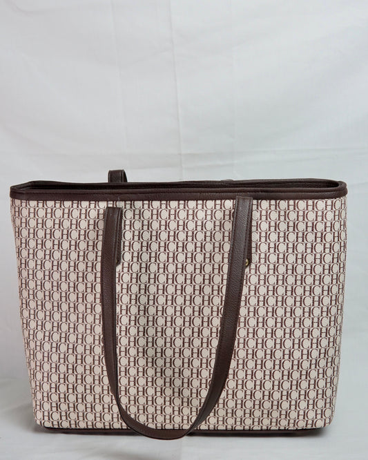 Beige – Heritage Monogram Tote