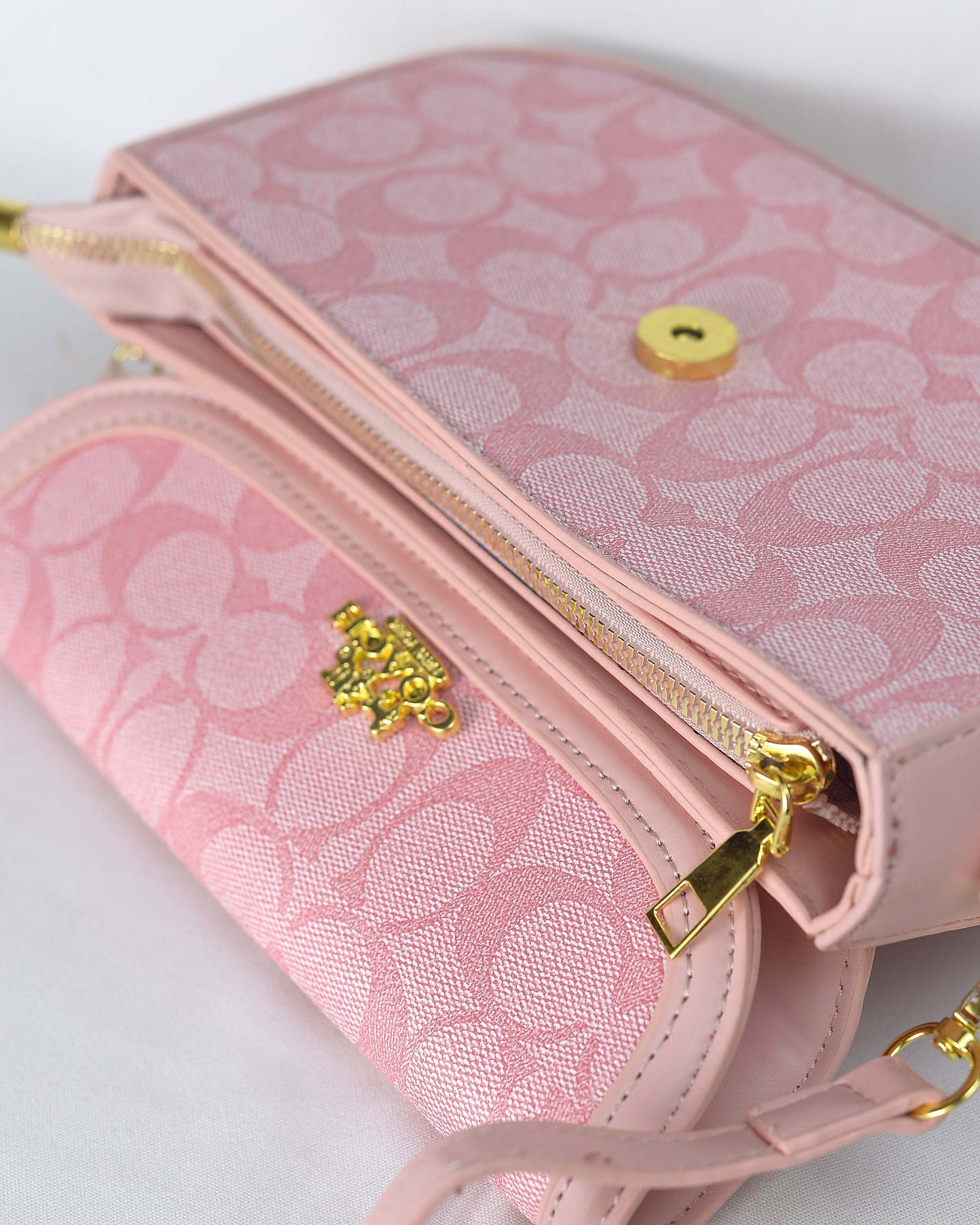 Premium Quality C Shoulder Bag-Pink