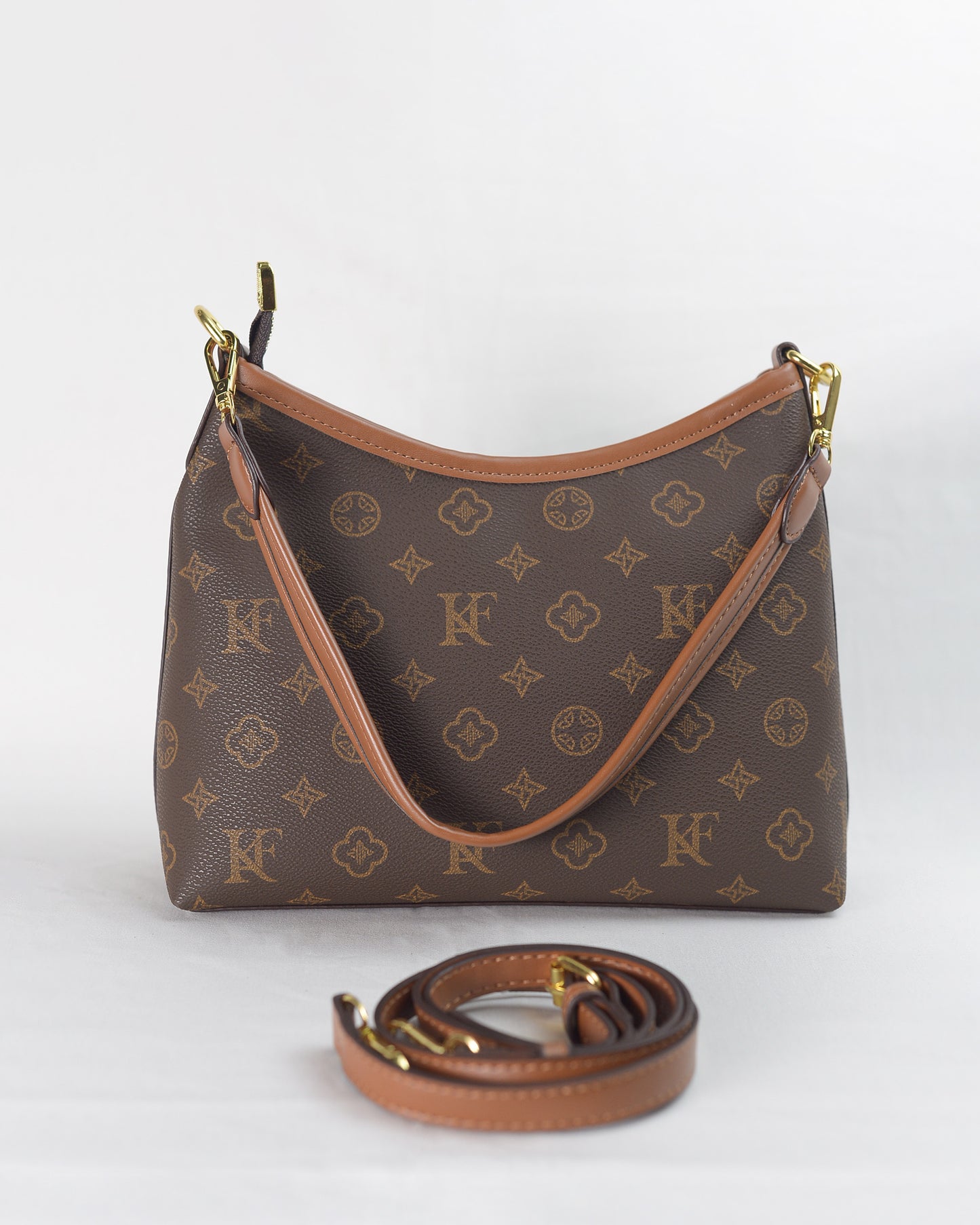 Monogram Prestige Premium Shoulder Bag – Brown with Detachable Strap
