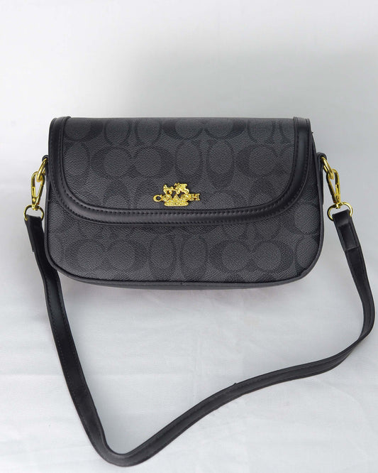 Premium Quality C Shoulder Bag-Black