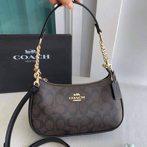 New Arrival C Teri Shoulder Bag- Dark Brown