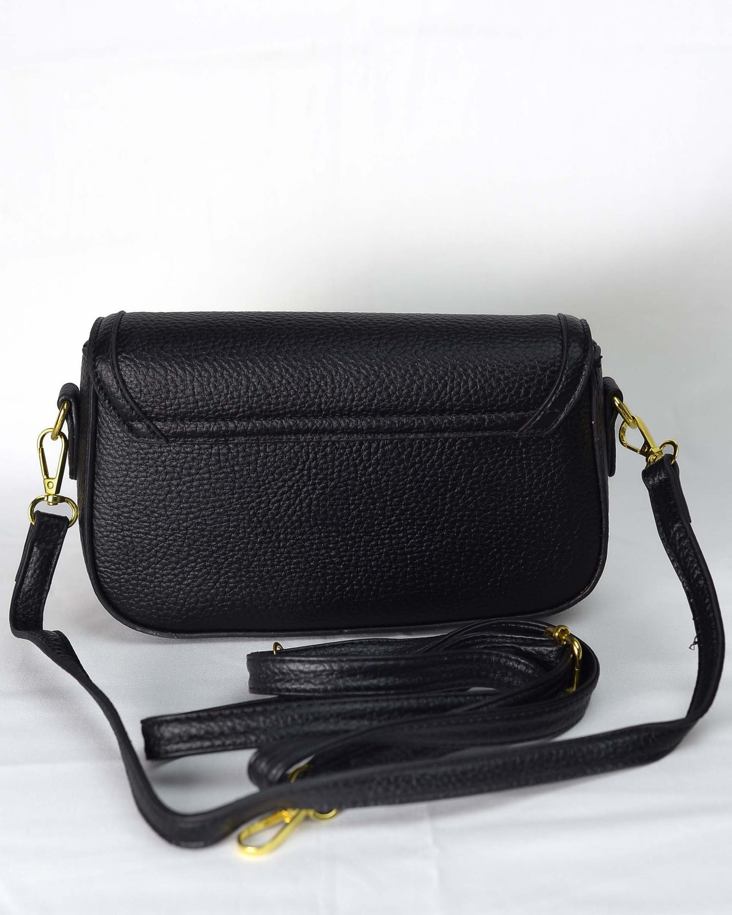 YSL-Black Ivory Luxe Shoulder Bag
