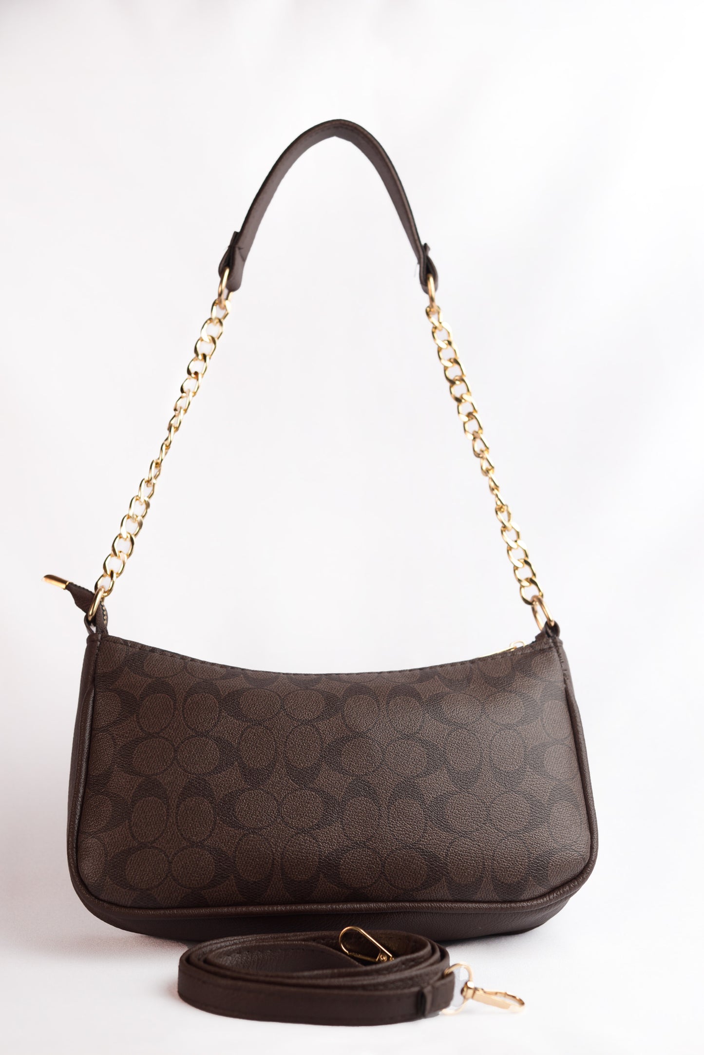 New Arrival C Teri Shoulder Bag- Dark Brown