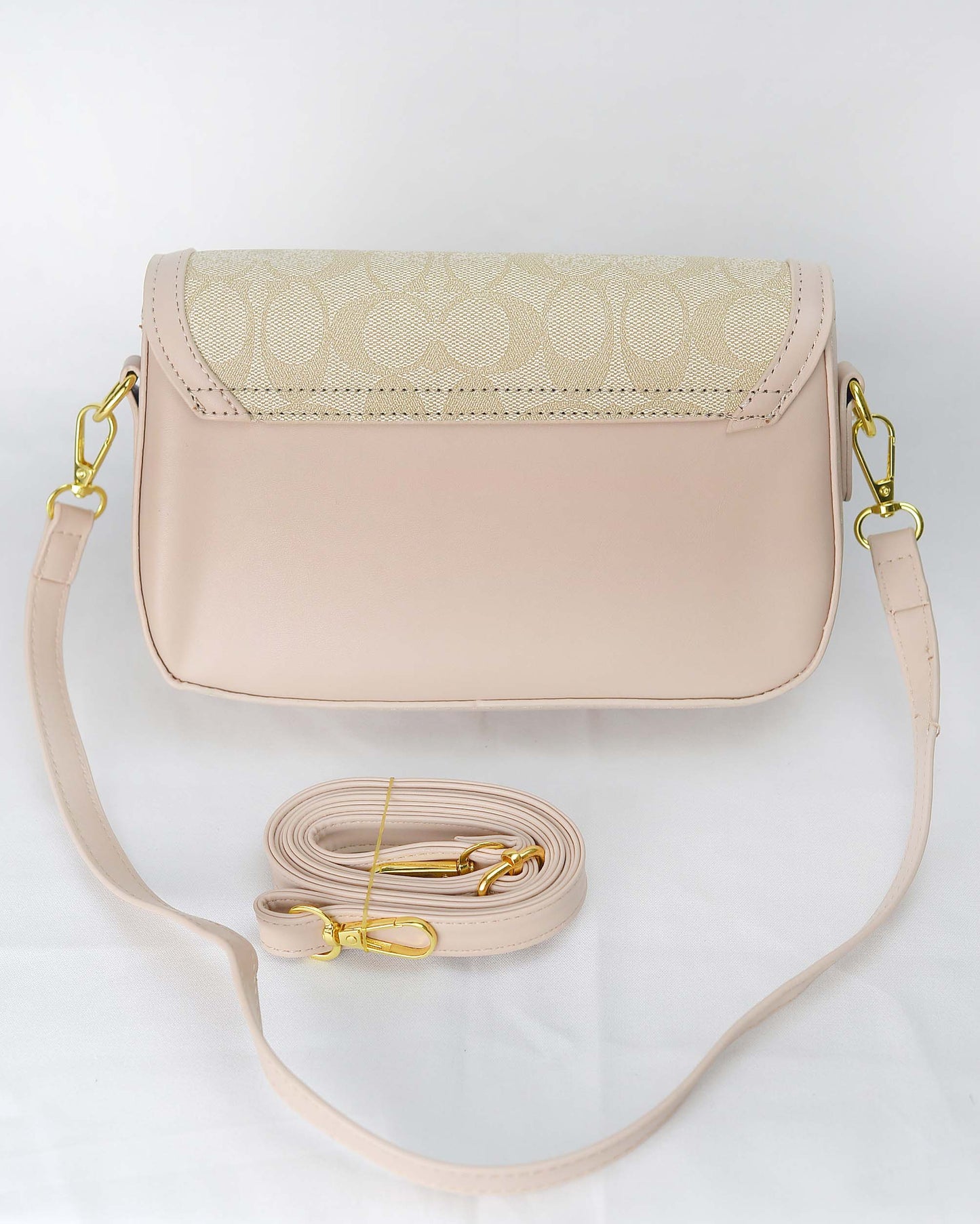 Premium Quality C Shoulder Bag-Beige