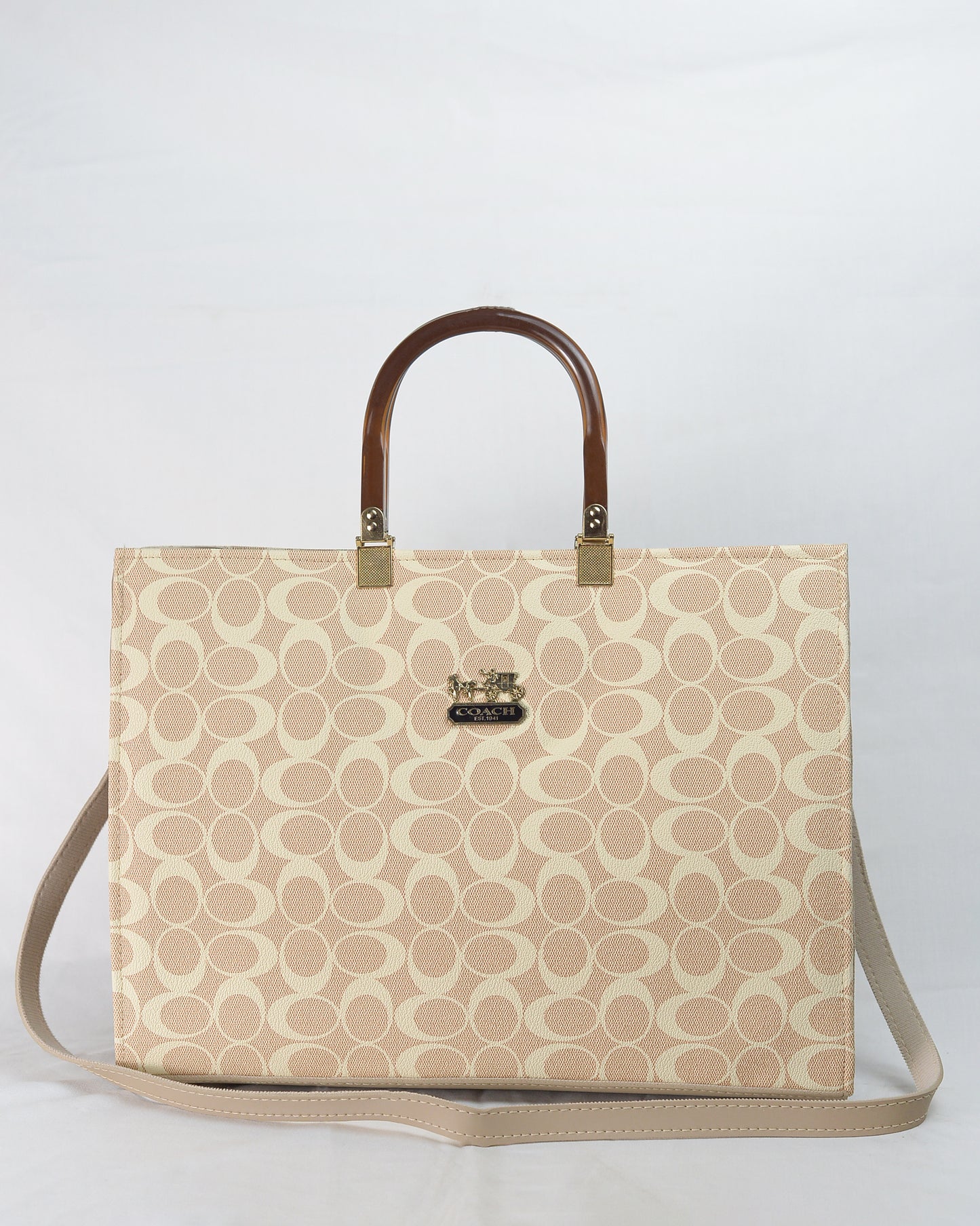 NEW ARRIVAL COACH BEIGE TOTE BAG