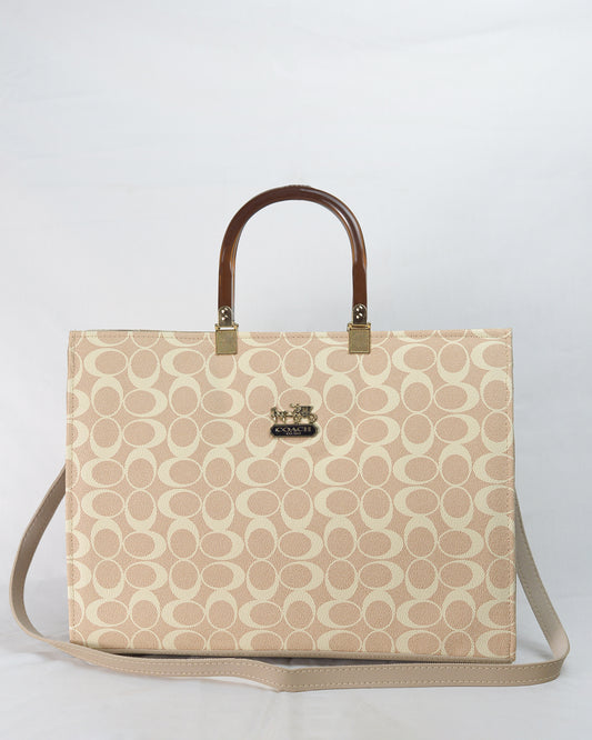 NEW ARRIVAL COACH BEIGE TOTE BAG
