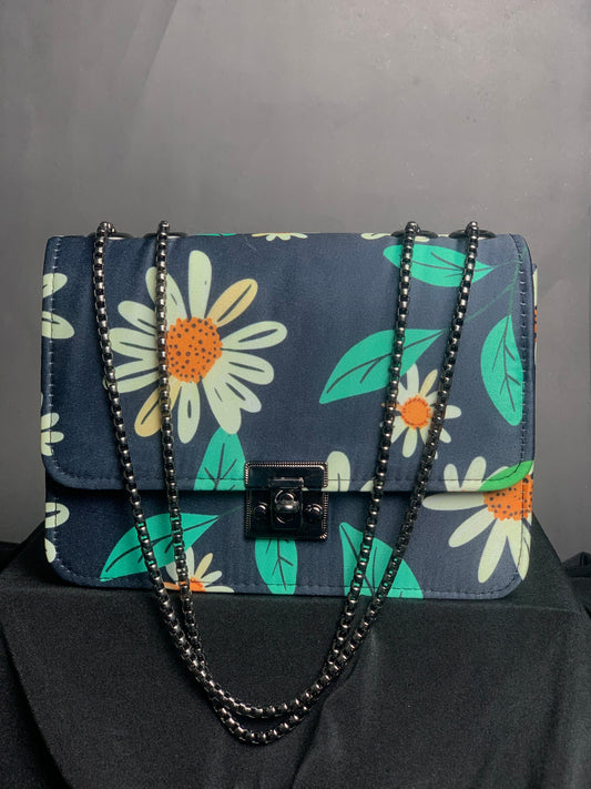 Floral Printed Crossbody Handbag V-7