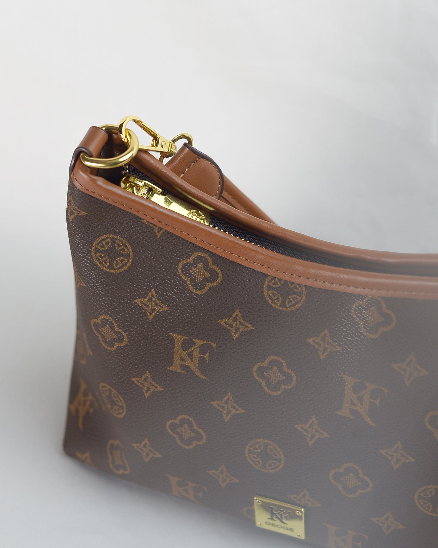 Monogram Prestige Premium Shoulder Bag – Brown with Detachable Strap