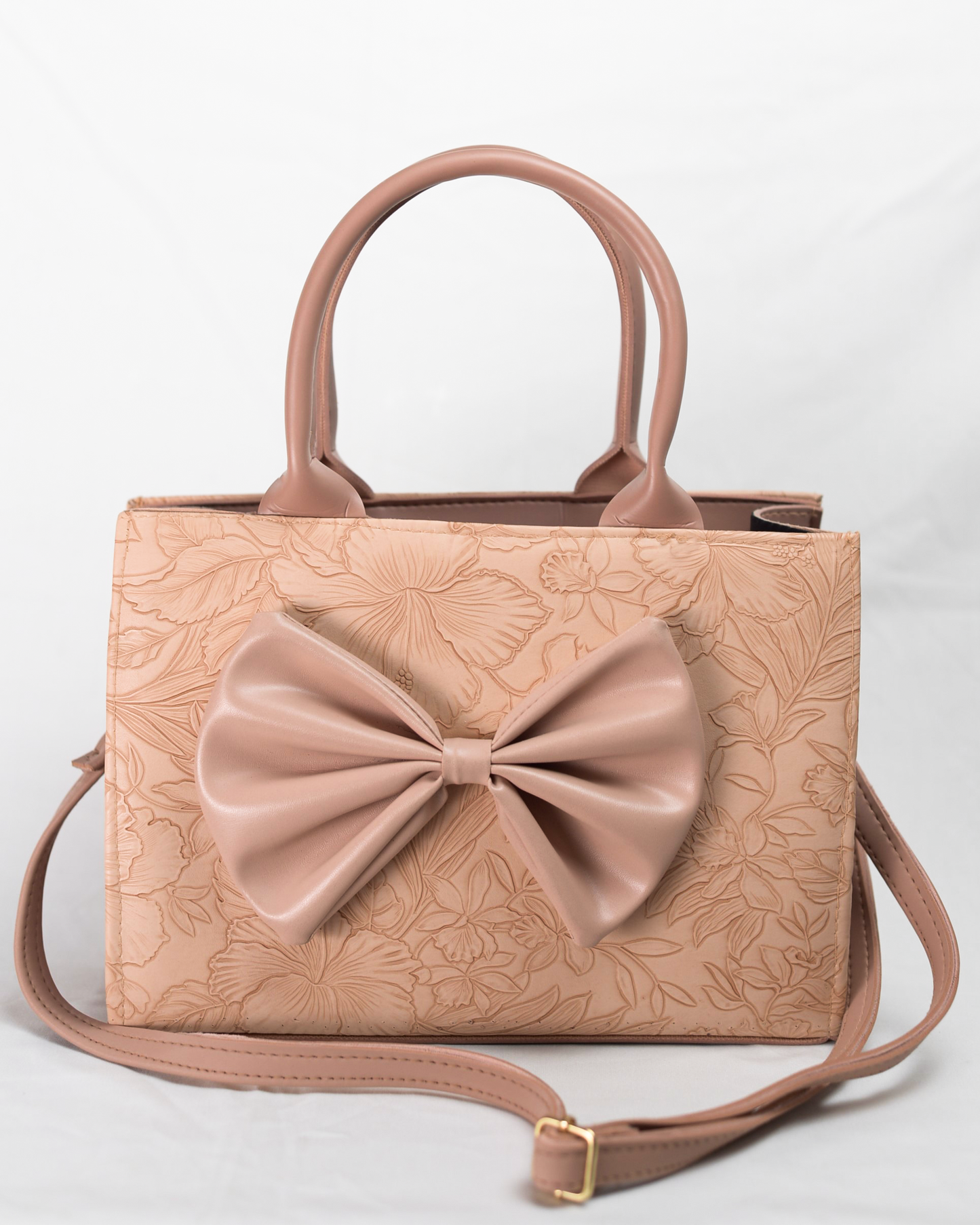 ÉLAN Bow Tote-Pink