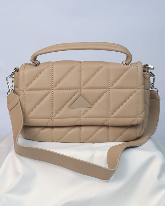 Sling Crossbody Handbag-Brown