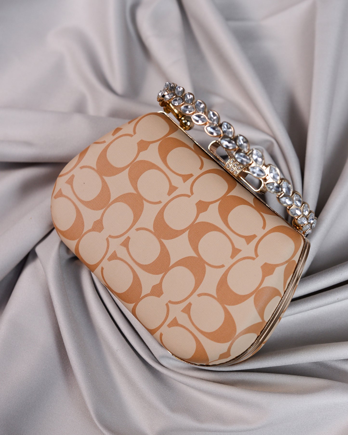 C Clutch- Dark Beige