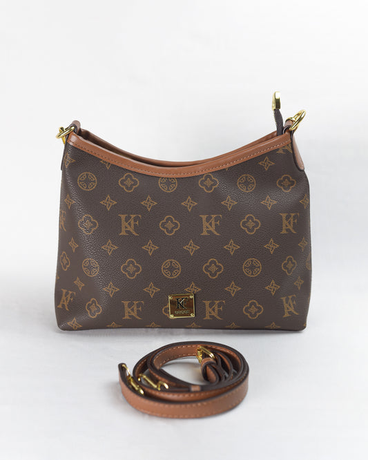 Monogram Prestige Premium Shoulder Bag – Brown with Detachable Strap