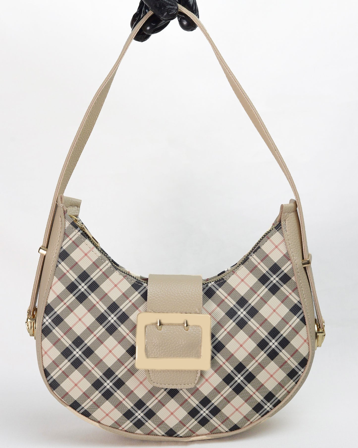 Heritage Buckle Bag – HB-02 (Beige)