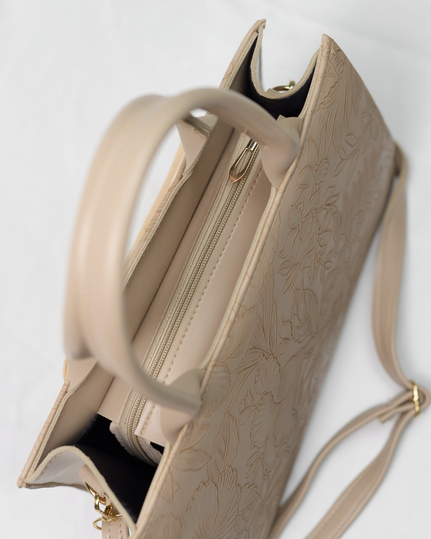 ÉLAN Bow Tote-Beige