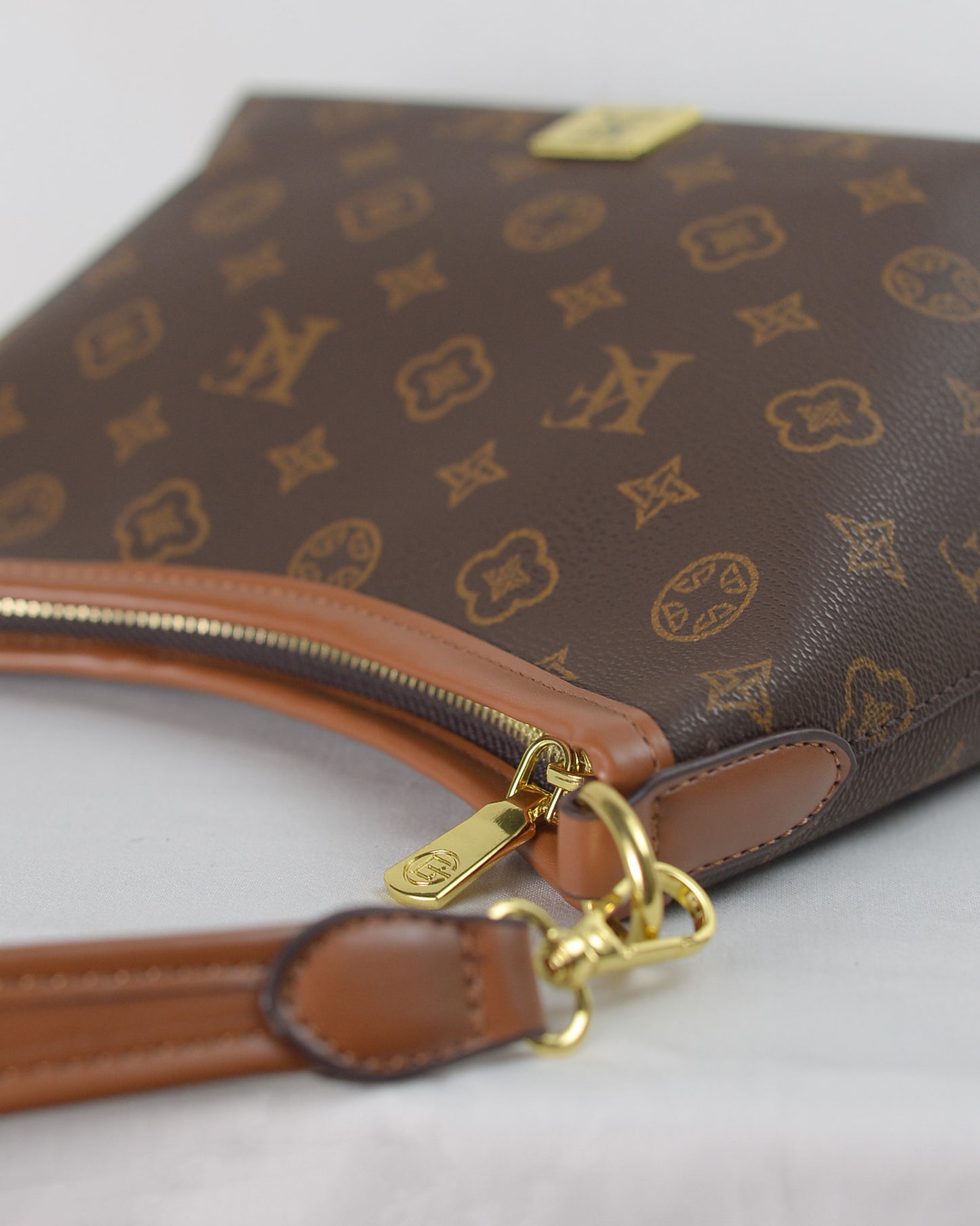 Monogram Prestige Premium Shoulder Bag – Brown with Detachable Strap