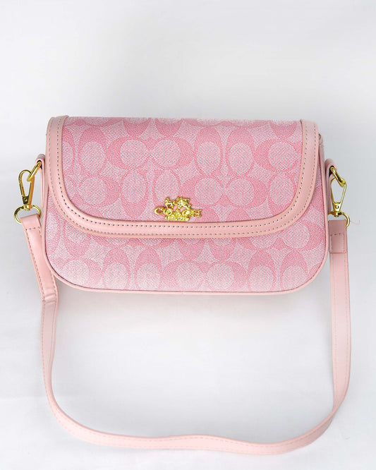 Premium Quality C Shoulder Bag-Pink