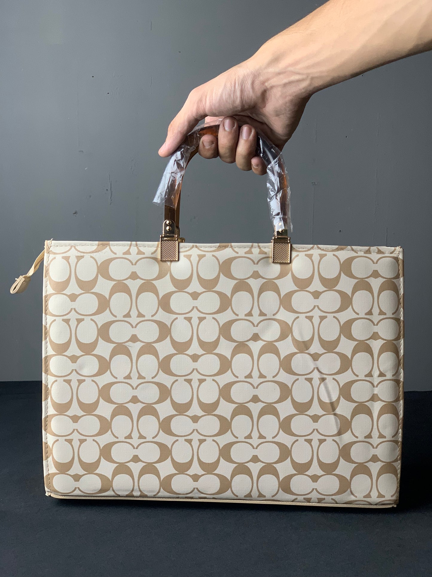 New Arrival Beige Coach Handbag