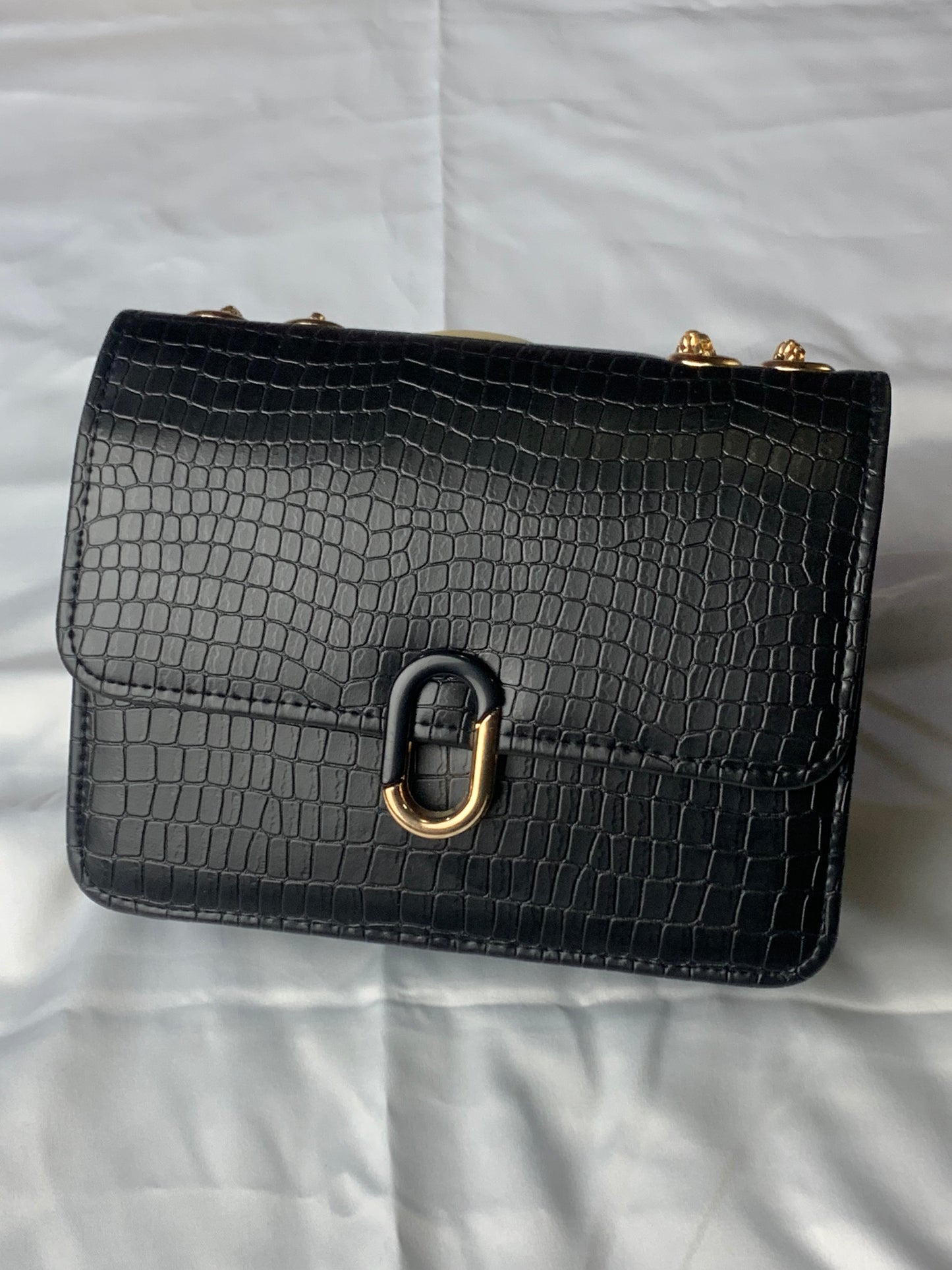 MJ-Black Crossbody Handbag