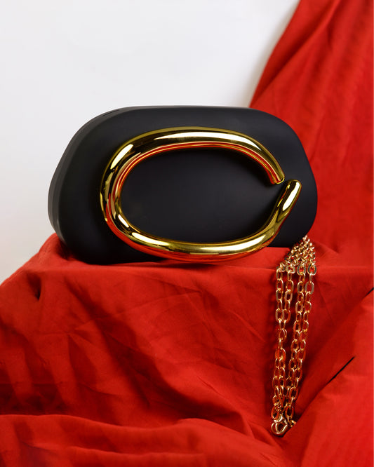 Vintage Clutch- Black